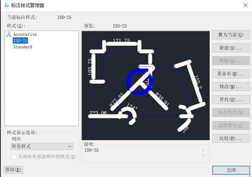 如何解决CAD中标注样式管理器的预览图线与图层实际不符？