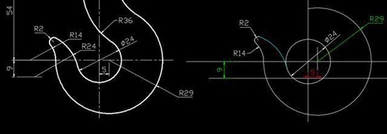 CAD如何绘制吊钩平面图