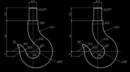 CAD如何绘制吊钩平面图