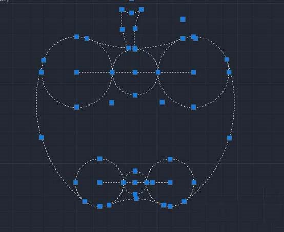 CAD如何绘制苹果的平面图