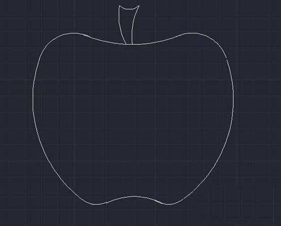 CAD如何绘制苹果的平面图