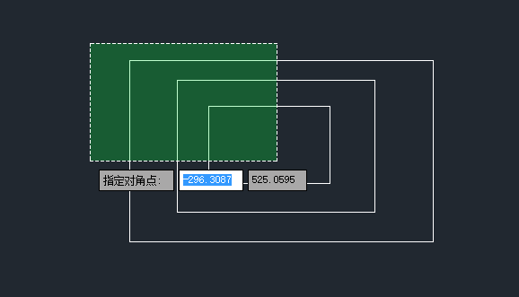 CAD中窗选和窗交的比较