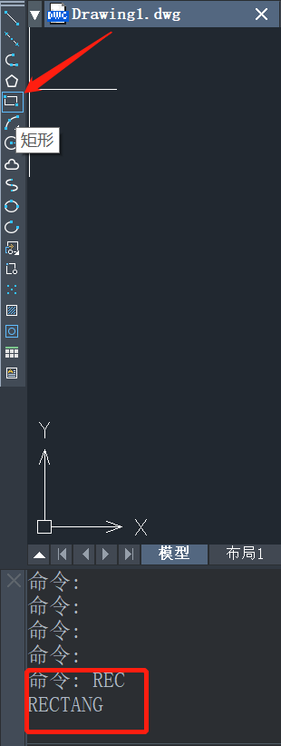 CAD如何用矩形命令画菱形？