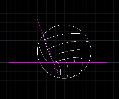 如何使用中望CAD绘制排球