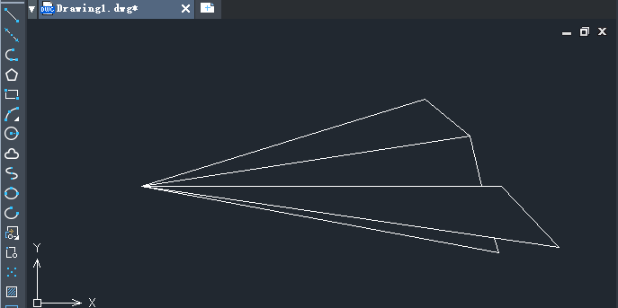 CAD如何绘制纸飞机？