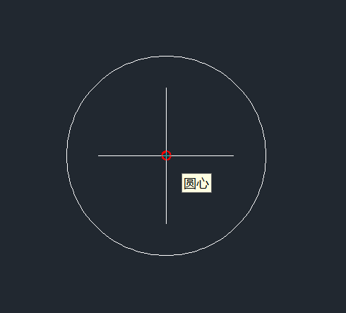 CAD怎样捕捉圆心和绘制同心圆？