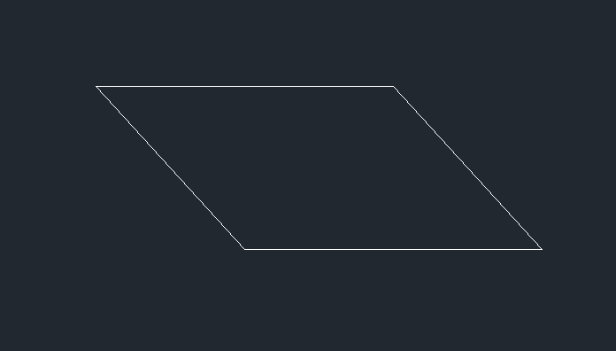 CAD中如何绘制平行四边形