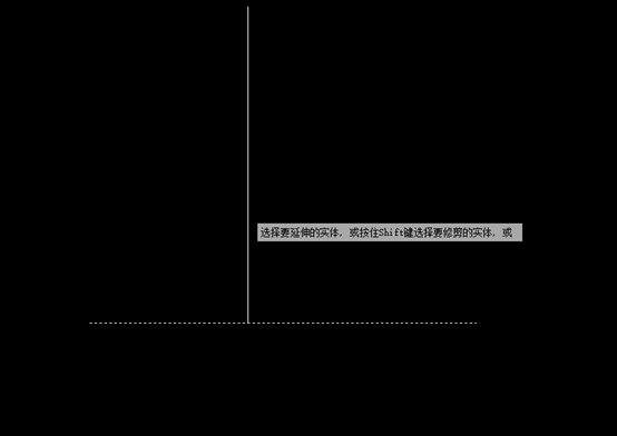 CAD中将线段延长的方法