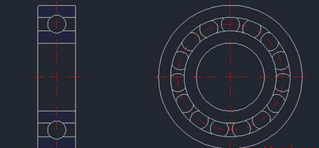 CAD中如何绘制深沟球轴承？