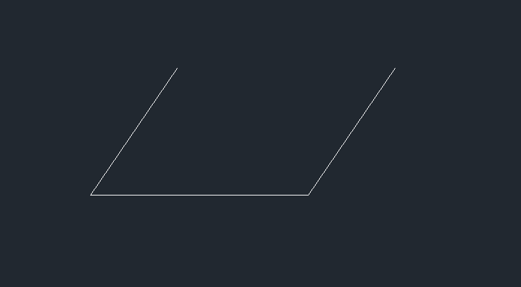 CAD中绘制平行四边形的两种方法