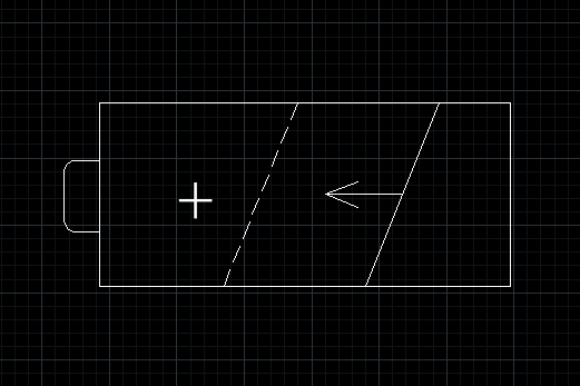 CAD中如何绘制电池？