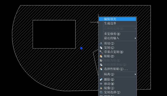 CAD中怎样修剪图案填充？