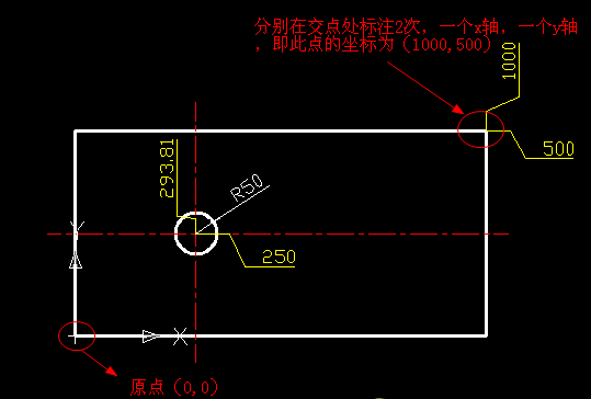 CAD的坐标标注功能