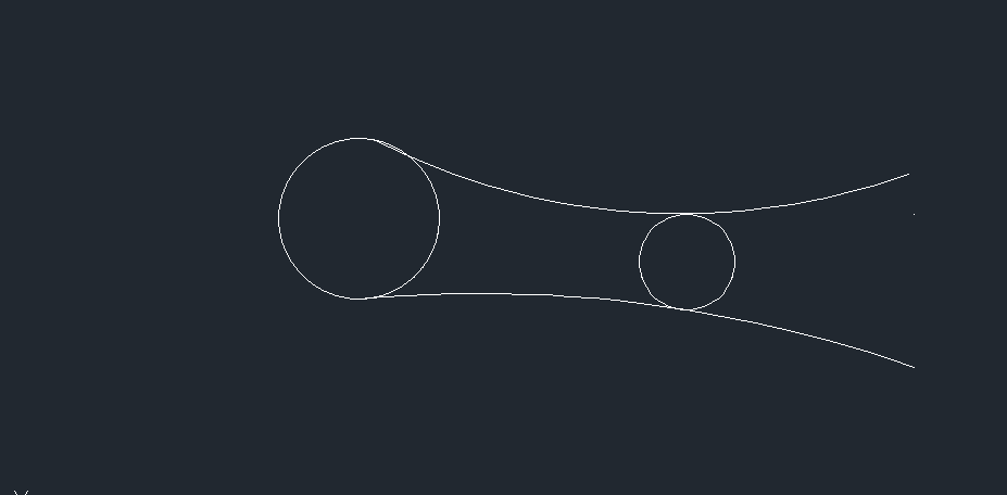 CAD圆与圆之间的圆弧连接的方法