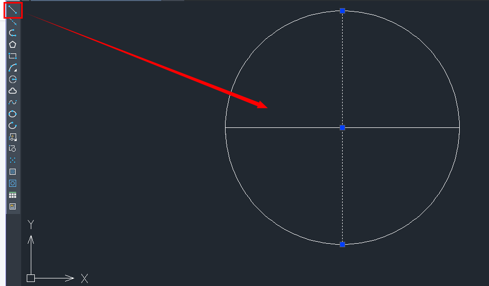 CAD如何绘制圆内接二比一的矩形？