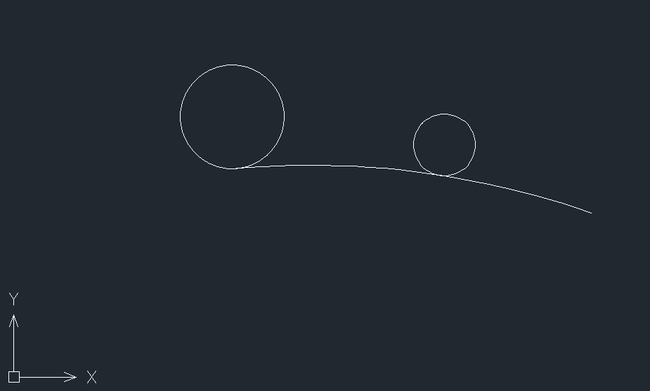 CAD中如何绘制两圆之间的圆弧连接？