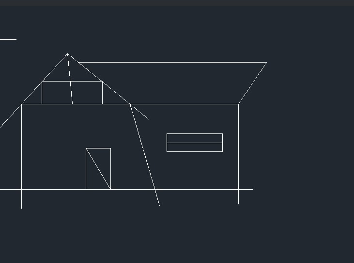 CAD怎样绘制立面房子？