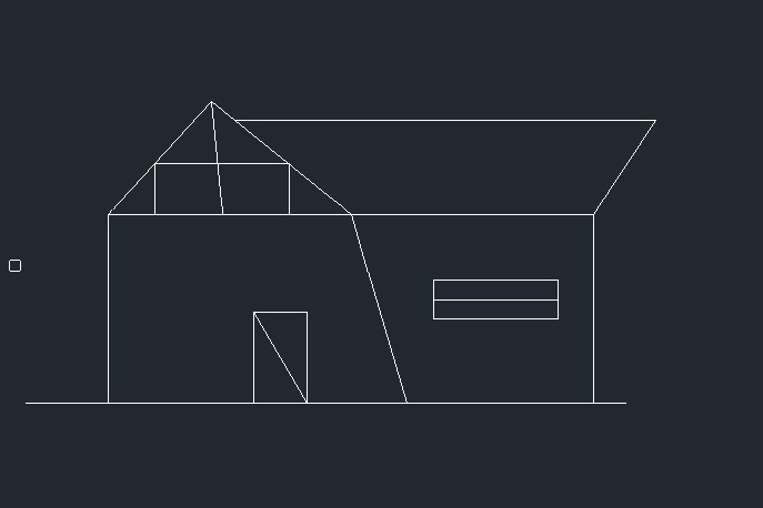 CAD怎样绘制立面房子？