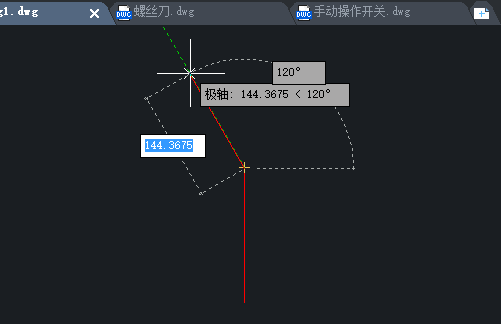 CAD极轴追踪命令与如何制作手动操作开关