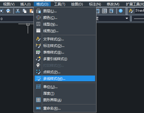 CAD新建窗线用多线命令的方法