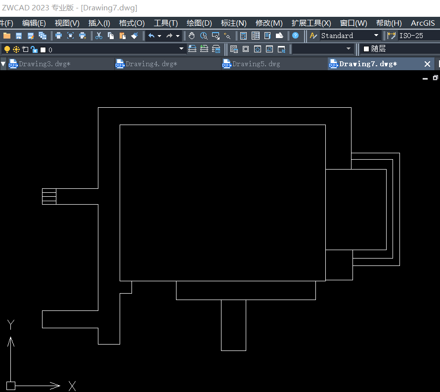 CAD绘制书房的步骤