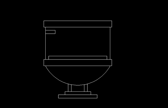 CAD绘制马桶的步骤