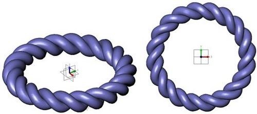 CAD3D圆形麻花建模的教程