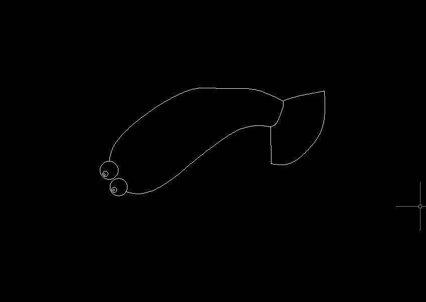 CAD画龙虾的方法
