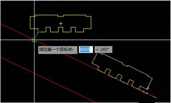 CAD旋转对齐任意角度图形的方法