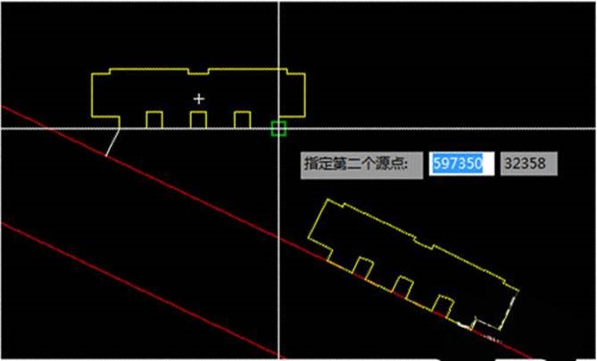 CAD旋转对齐任意角度图形的方法