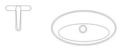 CAD画洗面盆的方法