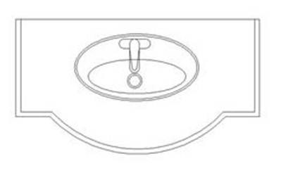 CAD画洗面盆的方法