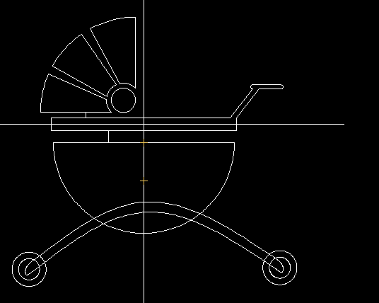 CAD如何画婴儿车？