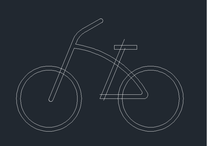 CAD如何画一辆自行车？
