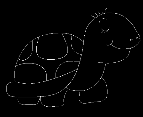 CAD画乌龟的步骤