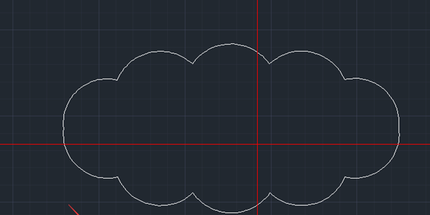 CAD将椭圆变成修订云线的操作