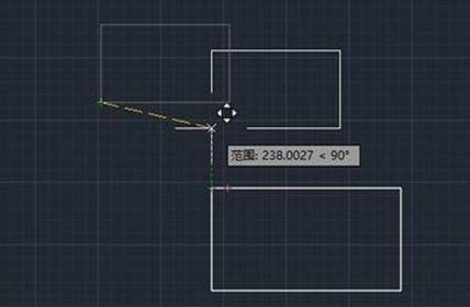 CAD对齐图形而端点不连接