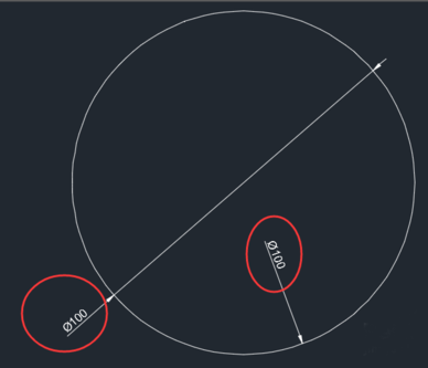 CAD关于直径与半径的标注