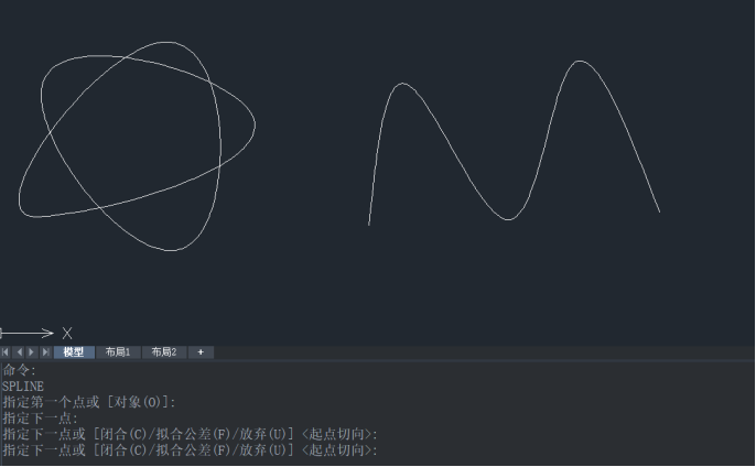 CAD样条曲线和三维螺旋线的绘制步骤