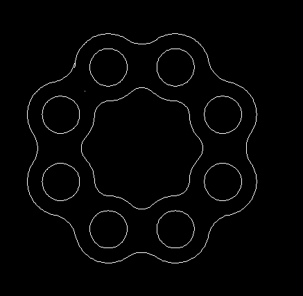 CAD绘制关于圆的创意图形（7）