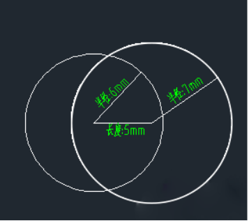CAD使用圆绘制三角形的方法