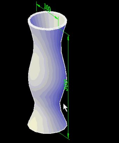 CAD绘制简易花瓶