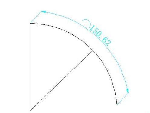 CAD绘制指定长度的弧线