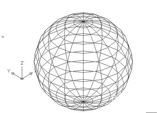CAD绘制三维球面