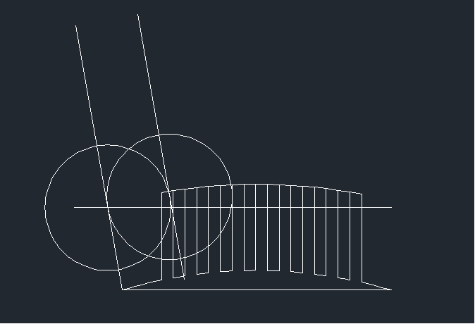 CAD绘制平面梳子