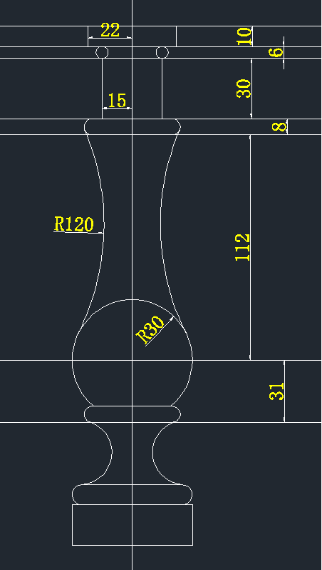 CAD绘制柱子