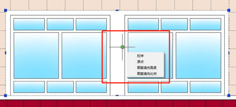 CAD中夹点编辑的几种填充效果