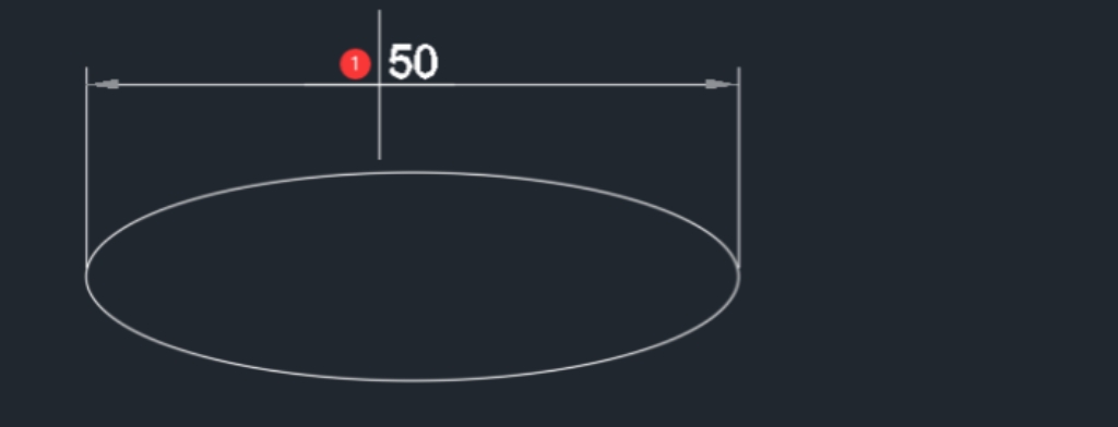 CAD中绘制和标注椭圆的方法