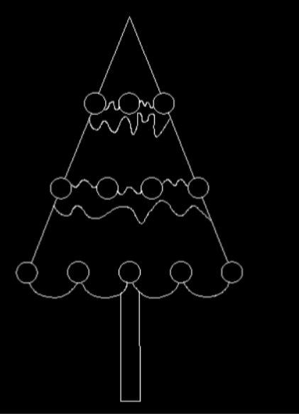 如何用CAD绘制圣诞树