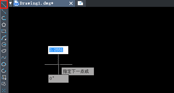 如何使用CAD的捕捉栅格绘制直线